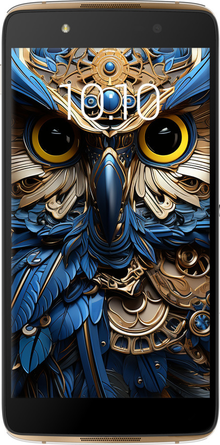 Силиконовый чехол Сова v2 для Alcatel idol 4 - 5649u-711 изображение 