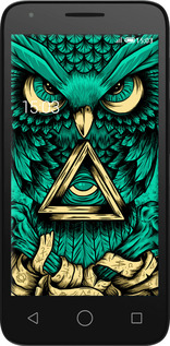 Силіконовий чехол Сова Арт-тату для Alcatel One Touch Pixi 3 4.5 - 3971u-408 изображение 