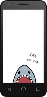 Силіконовий чехол Акула для Alcatel One Touch Pixi 3 4.5 - 4870u-408 изображение 