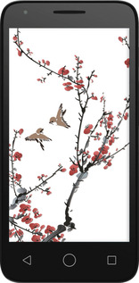 Силиконовый чехол Сакура v2 для Alcatel One Touch Pixi 3 4.5 - 5538u-408 изображение 