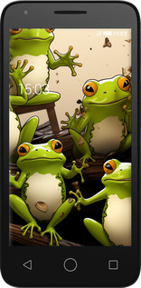 Силиконовый чехол Жабки для Alcatel One Touch Pixi 3 4.5 - 5656u-408 изображение 