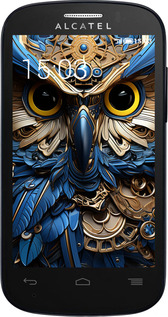 Силиконовый чехол Сова v2 для Alcatel One Touch Pop C3 4033D - 5649u-323 изображение 