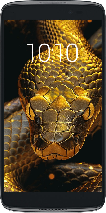 Силиконовый чехол Golden snake для Alcatel One Touch Idol 3 5.5 - 6072u-321 изображение 