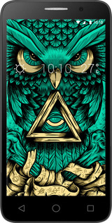 Силиконовый чехол Сова Арт-тату для Alcatel One Touch Pop 3 5.0 - 3971u-940 изображение 