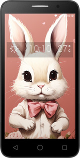 Силиконовый чехол Зайчик для Alcatel One Touch Pop 3 5.0 - 5669u-940 изображение 