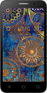 Силиконовый чехол Золотой узор для Alcatel One Touch Pop 3 5.0 - 678u-940 изображение 