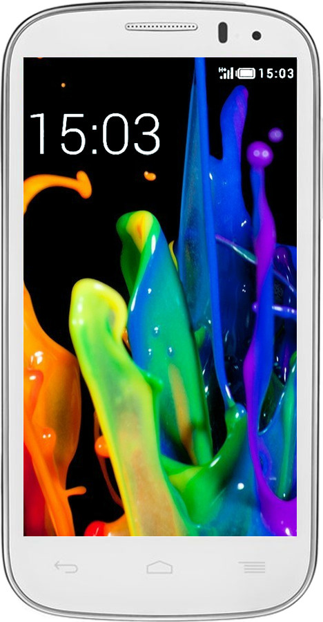 Силиконовый чехол брызги краски для Alcatel One Touch Pop C5 5036D - 3957u-324 изображение 