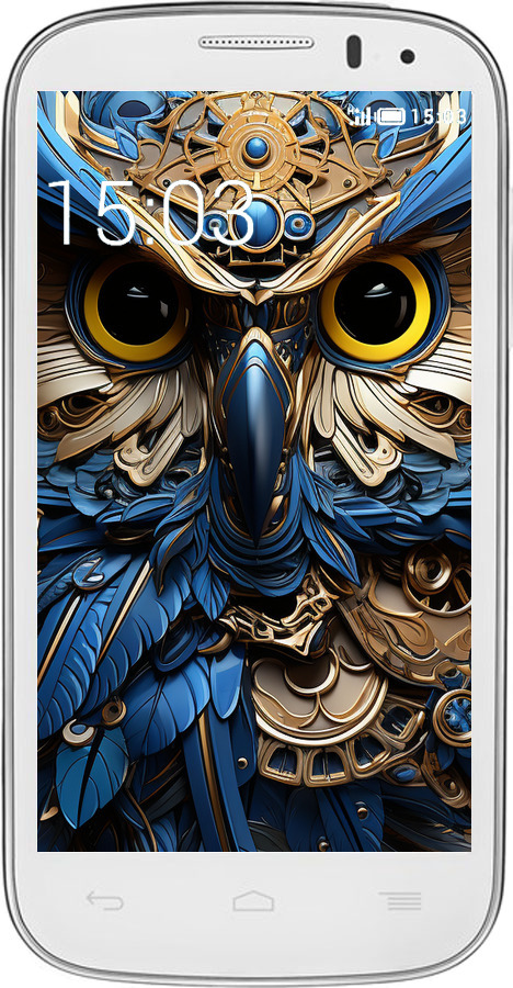 Силиконовый чехол Сова v2 для Alcatel One Touch Pop C5 5036D - 5649u-324 изображение 