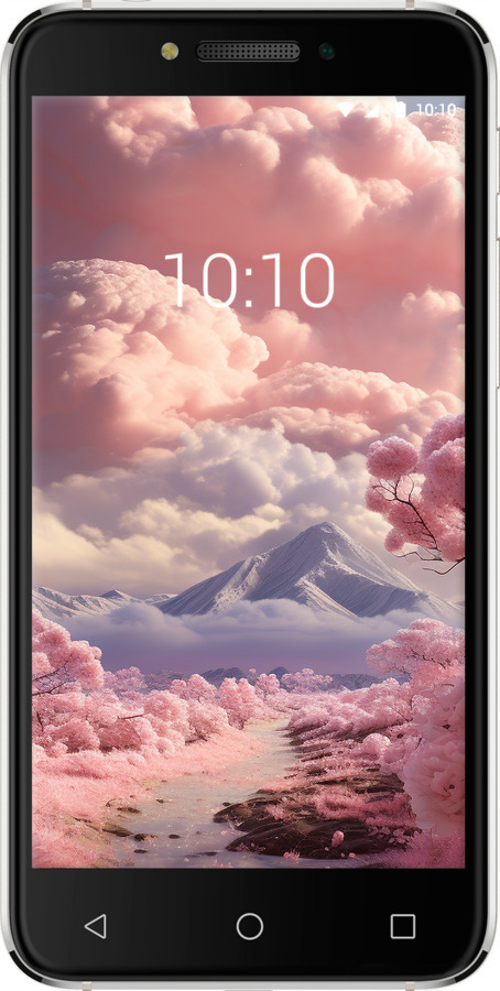 Силіконовий чехол Рожеві хмари для Alcatel Shine Lite - 5660u-695 изображение 