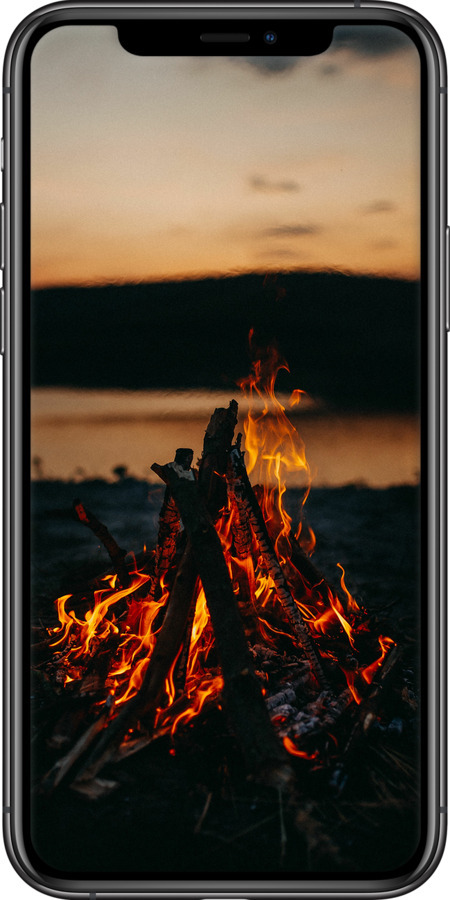 TPU чехол Огонь для Apple iPhone 11 Pro Max - 6021b-1723 изображение 