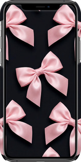 3D пластиковый глянцевый чехол Coquette Ribbons Dark Coquette для Apple iPhone 11 Pro Max - 6767c-1723 изображение 