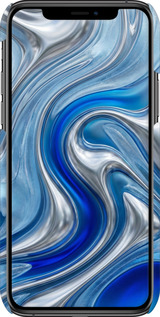 3D пластиковый глянцевый чехол Liquid Chrome для Apple iPhone 11 Pro Max - 6781c-1723 изображение 