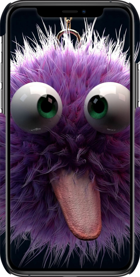 3D пластиковый матовый чехол Пушистик для Apple iPhone 11 Pro Max - 6017m-1723 изображение 