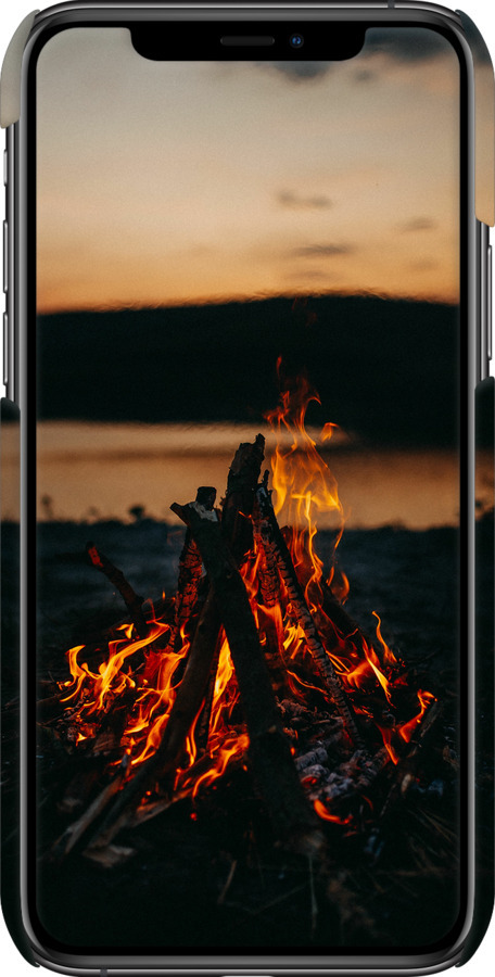 3D пластиковий глянцевий чехол Вогонь для Apple iPhone 11 Pro Max - 6021c-1723 изображение 