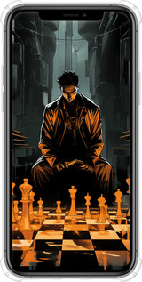 Силикон с усиленными углами чехол Шахматы для Apple iPhone 11 Pro Max - 5951sp-1723 изображение 
