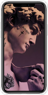Силіконовий протиударний с посиленими кутами чехол Давид для Apple iPhone 11 Pro Max - 6302sp-1723 изображение 
