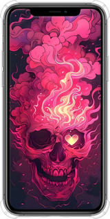 Силикон с усиленными углами чехол Череп арт для Apple iPhone 11 Pro Max - 6385sp-1723 изображение 