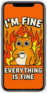 Силикон с усиленными углами чехол Funny Cat для Apple iPhone 11 Pro Max - 6786sp-1723 изображение 