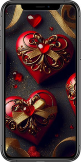 Силіконовий чехол Сердечки v4 для Apple iPhone 11 Pro Max - 5834u-1723 изображение 