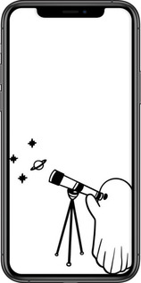 2D пластиковий чехол Привид астроном для Apple iPhone 11 Pro Max - 6444t-1723 изображение 