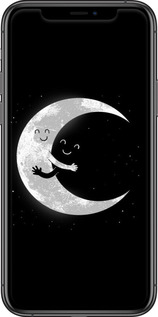 2D пластиковый чехол Лунные объятия для Apple iPhone 11 Pro Max - 6508t-1723 изображение 