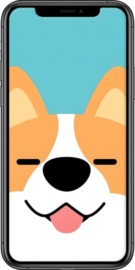 2D пластиковый чехол Корги для Apple iPhone 11 Pro Max - 6280t-1723 изображение 
