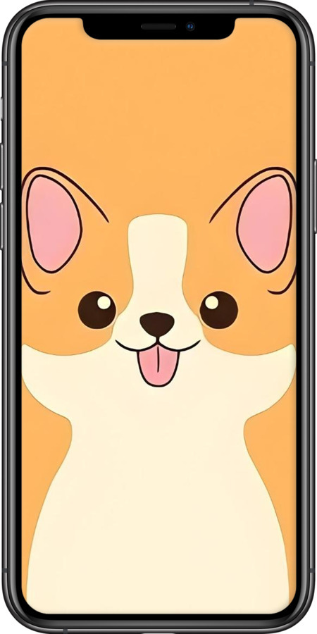 Силиконовый чехол Милый пес для Apple iPhone 11 Pro Max - 6296u-1723 изображение 