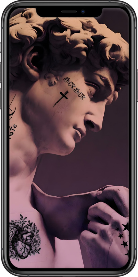 2D пластиковий чехол Давид для Apple iPhone 11 Pro Max - 6302t-1723 изображение 