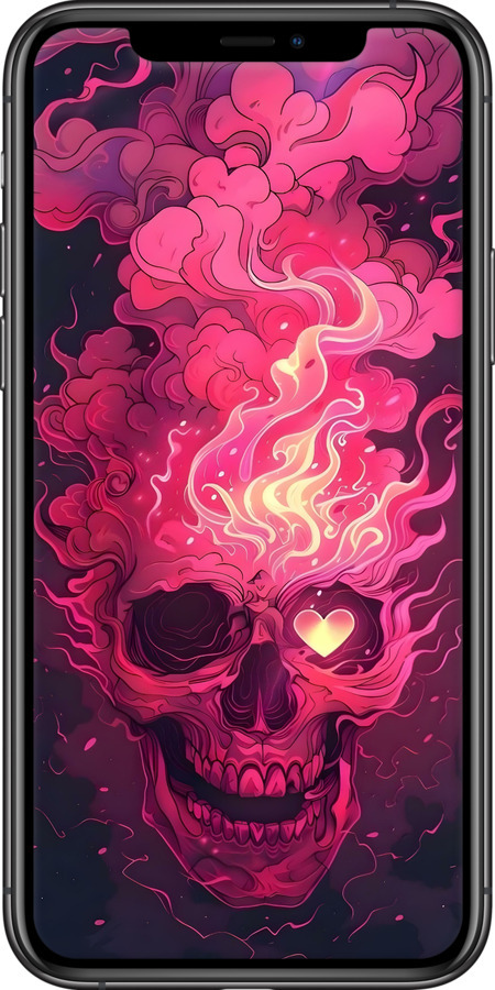 2D пластиковый чехол Череп арт для Apple iPhone 11 Pro Max - 6385t-1723 изображение 