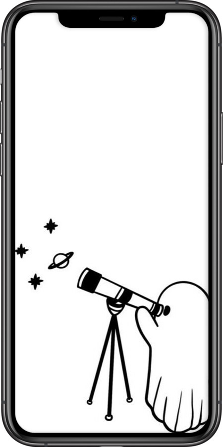 2D пластиковий чехол Привид астроном для Apple iPhone 11 Pro Max - 6444t-1723 изображение 