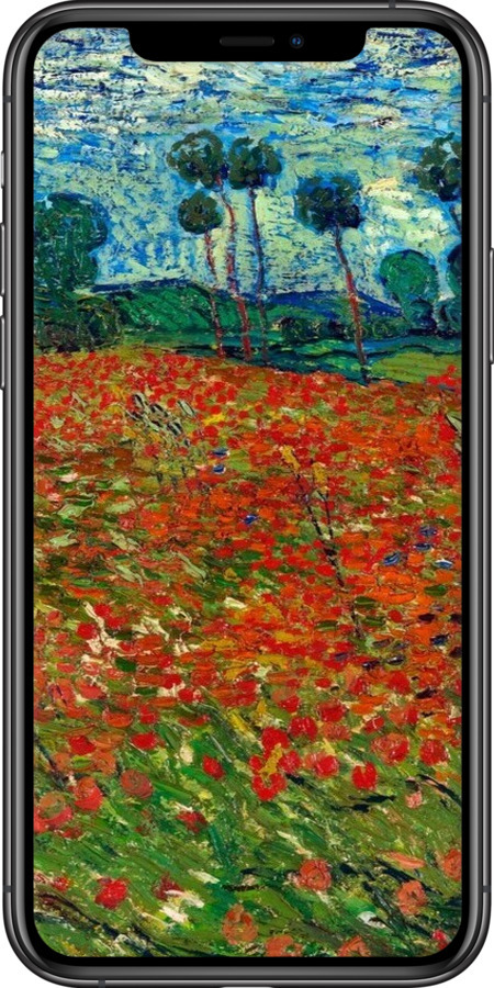 2D пластиковый чехол Винсент Ван Гог-Маковое поле для Apple iPhone 11 Pro Max - 6466t-1723 изображение 