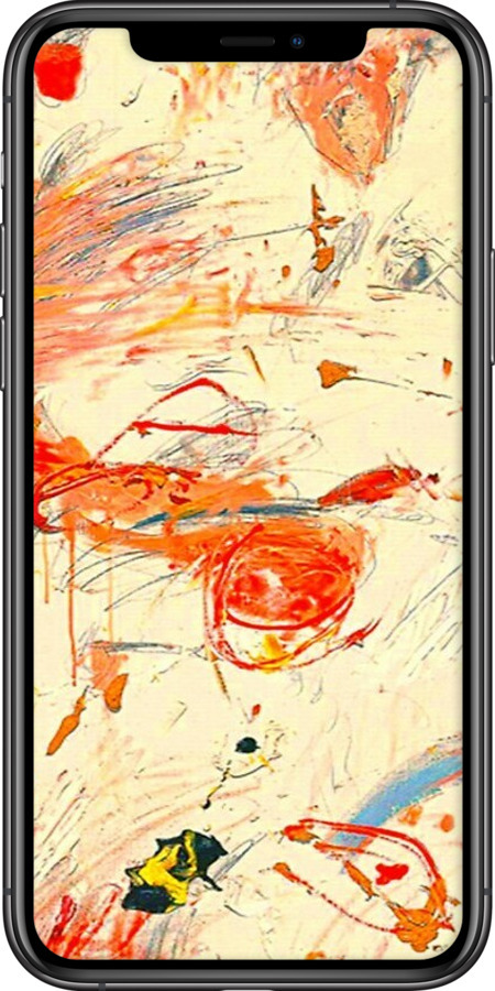 2D пластиковый чехол Динамичная картина с хаотичными мазками для Apple iPhone 11 Pro Max - 6540t-1723 изображение 