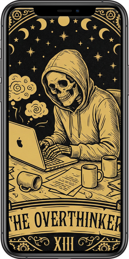 TPU чехол The Overthinker для Apple iPhone 11 Pro - 6774b-1788 изображение 