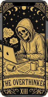 3D пластиковый глянцевый чехол The Overthinker для Apple iPhone 11 Pro - 6774c-1788 изображение 