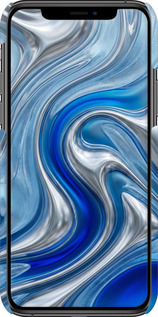 3D пластиковый глянцевый чехол Liquid Chrome для Apple iPhone 11 Pro - 6781c-1788 изображение 