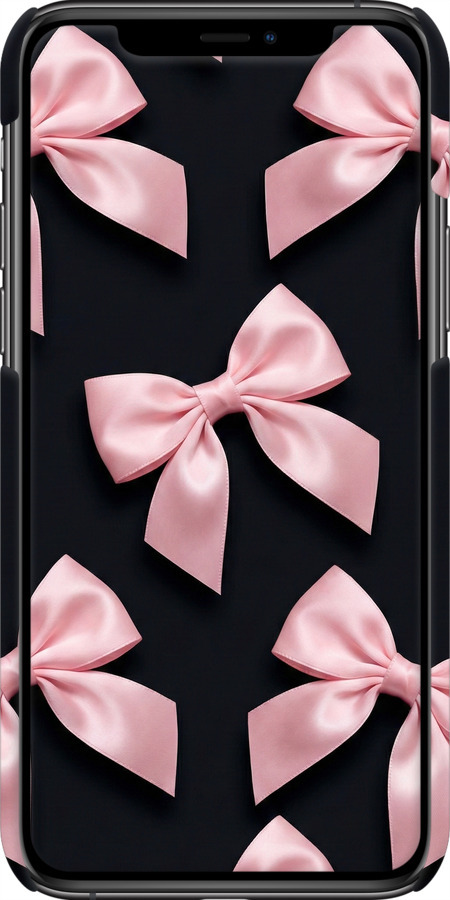 3D пластиковый глянцевый чехол Coquette Ribbons Dark Coquette для Apple iPhone 11 Pro - 6767c-1788 изображение 