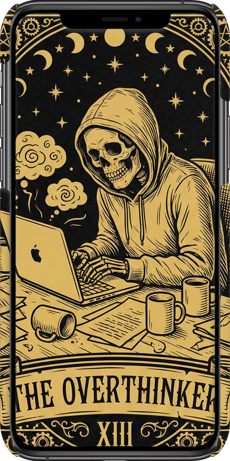 3D пластиковый глянцевый чехол The Overthinker для Apple iPhone 11 Pro - 6774c-1788 изображение 