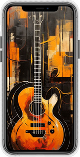 Чохол Bumper чехол Чохол для телефону Помаранчева гітара для Apple iPhone 11 Pro - 5934pc-1788 изображение 