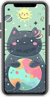 Чехол Bumper чехол Милый котик для Apple iPhone 11 Pro - 6364pc-1788 изображение 