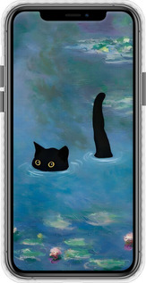 Чехол Bumper чехол С изображением кота и водяной лилии Monet для Apple iPhone 11 Pro - 6519pc-1788 изображение 