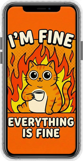 Чехол Bumper чехол Funny Cat для Apple iPhone 11 Pro - 6786pc-1788 изображение 