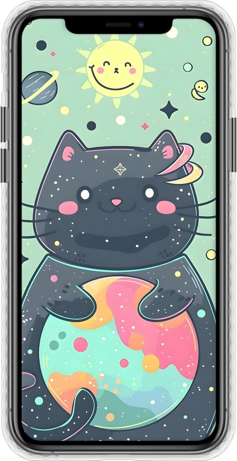 Чехол Bumper чехол Милый котик для Apple iPhone 11 Pro - 6364pc-1788 изображение 