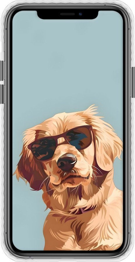 Чохол Bumper чехол Пес в очках для Apple iPhone 11 Pro - 6381pc-1788 изображение 