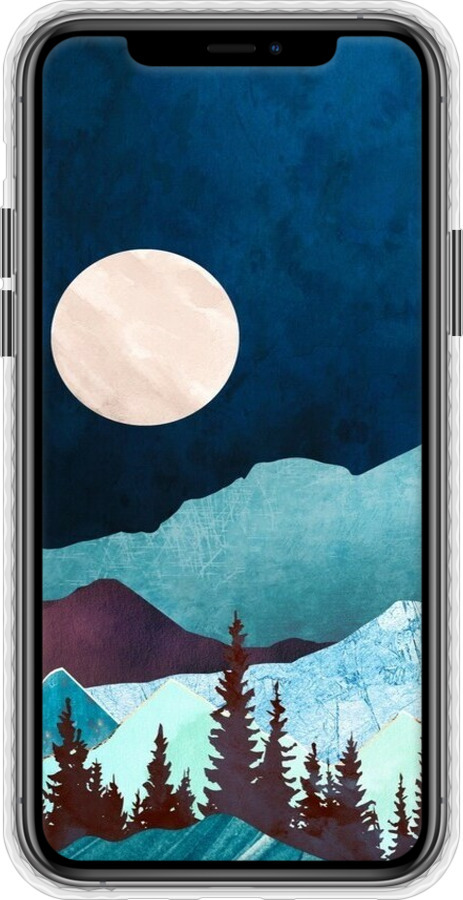 Чехол Bumper чехол Горная идиллия ночной пейзаж для Apple iPhone 11 Pro - 6488pc-1788 изображение 