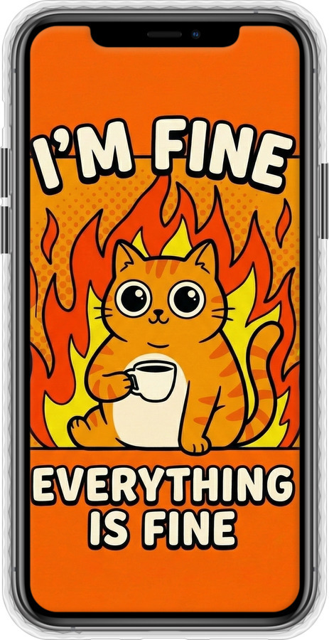 Чехол Bumper чехол Funny Cat для Apple iPhone 11 Pro - 6786pc-1788 изображение 