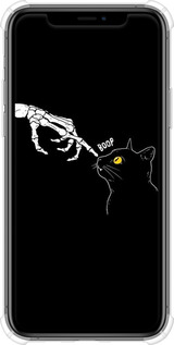 Силіконовий протиударний с посиленими кутами чехол Кішка для Apple iPhone 11 Pro - 6505sp-1788 изображение 