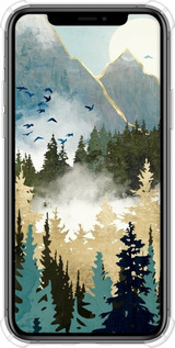 Силикон с усиленными углами чехол С изображением лесного пейзажа для Apple iPhone 11 Pro - 6548sp-1788 изображение 