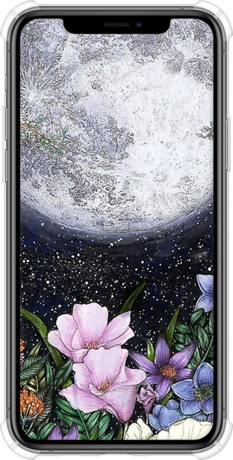 Силикон с усиленными углами чехол Полночь в саду для Apple iPhone 11 Pro - 6259sp-1788 изображение 