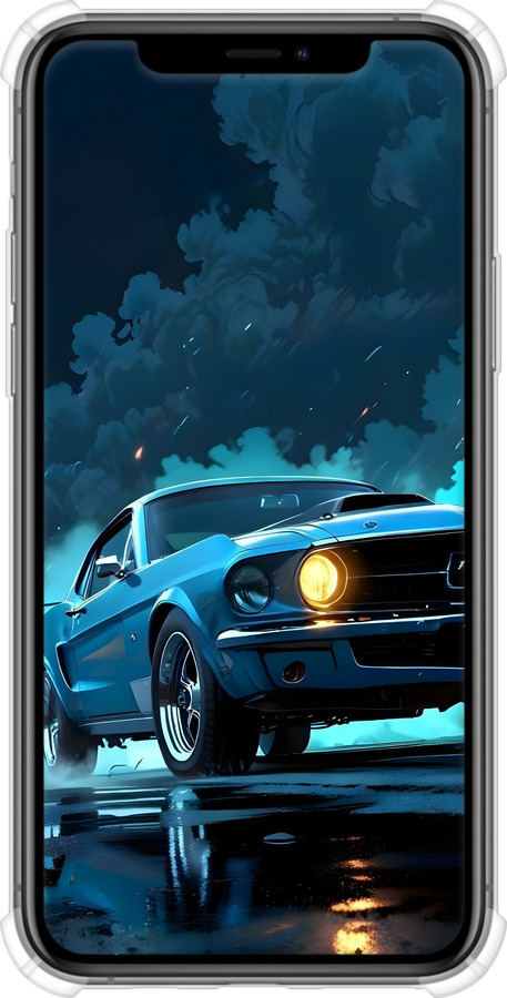 Силикон с усиленными углами чехол Форд мустанг для Apple iPhone 11 Pro - 6374sp-1788 изображение 