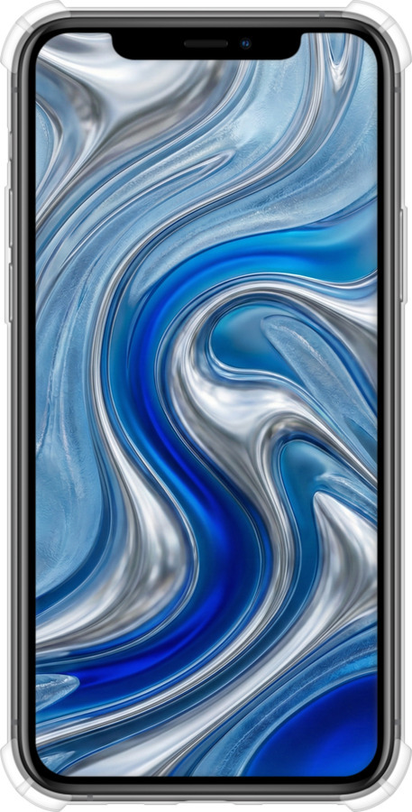 Силіконовий протиударний с посиленими кутами чехол Liquid Chrome для Apple iPhone 11 Pro - 6781sp-1788 изображение 